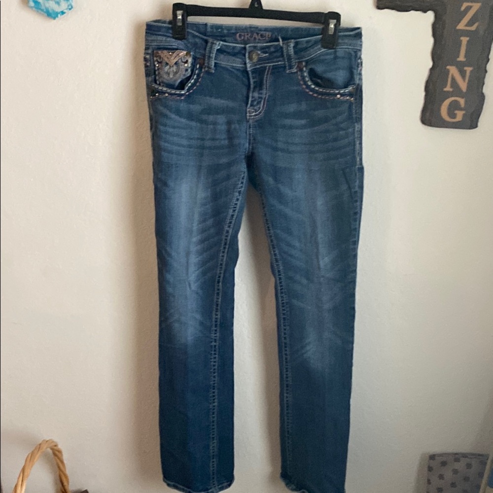 Grace Blue Boot Cut Jeans